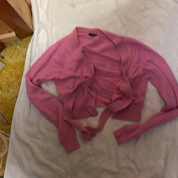 Pink Shrug Sweater - Picture 2 of 3